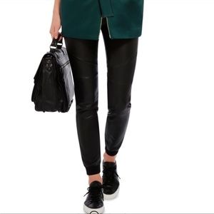 ATM ANTHONY THOMAS MELILLO stretch seamed Leather Joggers leggings